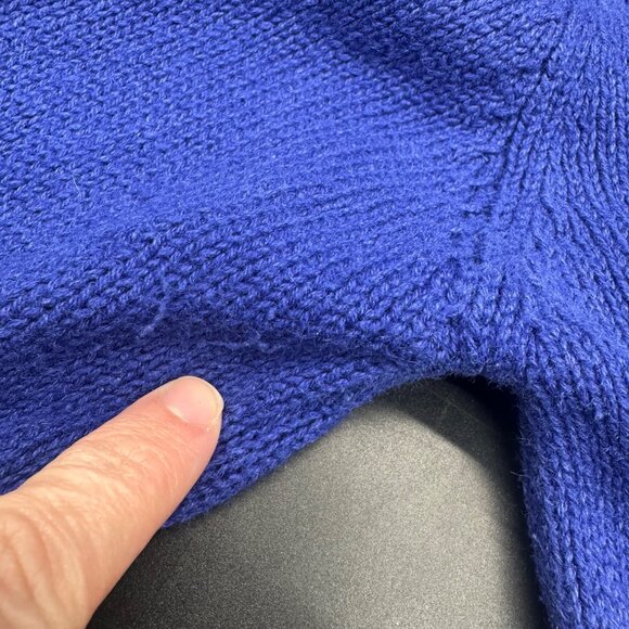 Vintage Quacker Factory Halloween Sweater Cardigan Med Black Cat Pumpkins Moon - Picture 7 of 8